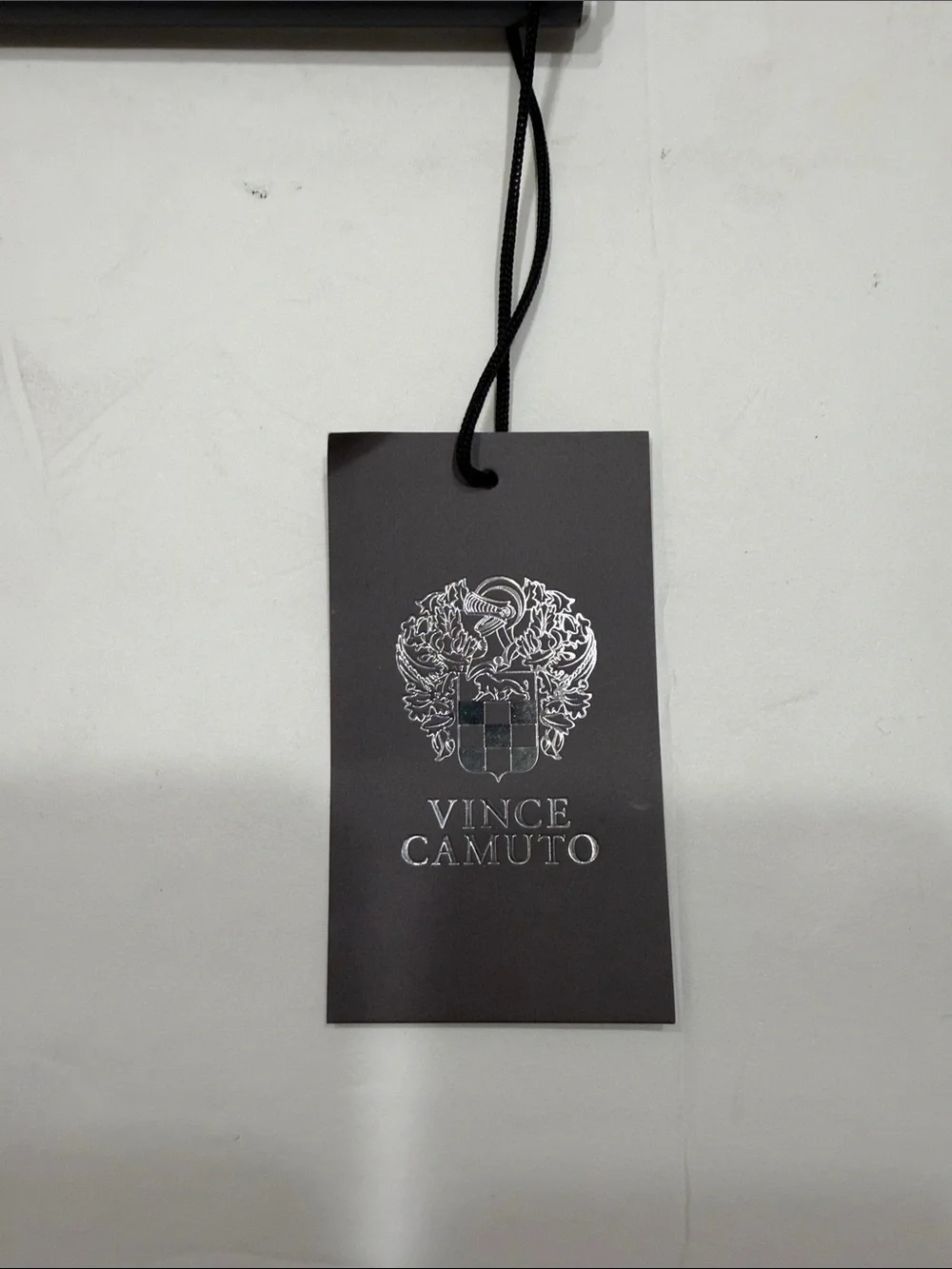 Vince Camuto Black Wooden Pant Hangers with Chrome Hooks